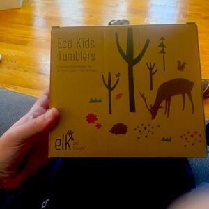 Elk and Friends 2-14 oz stainless steel tumblers.